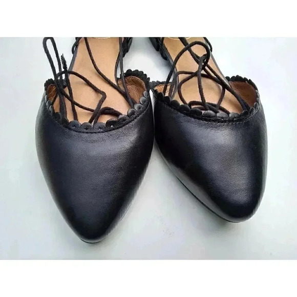 Jack Rogers Women's Black Jolie Lace Up Flats, Size 8.5M - Picture 6 of 8